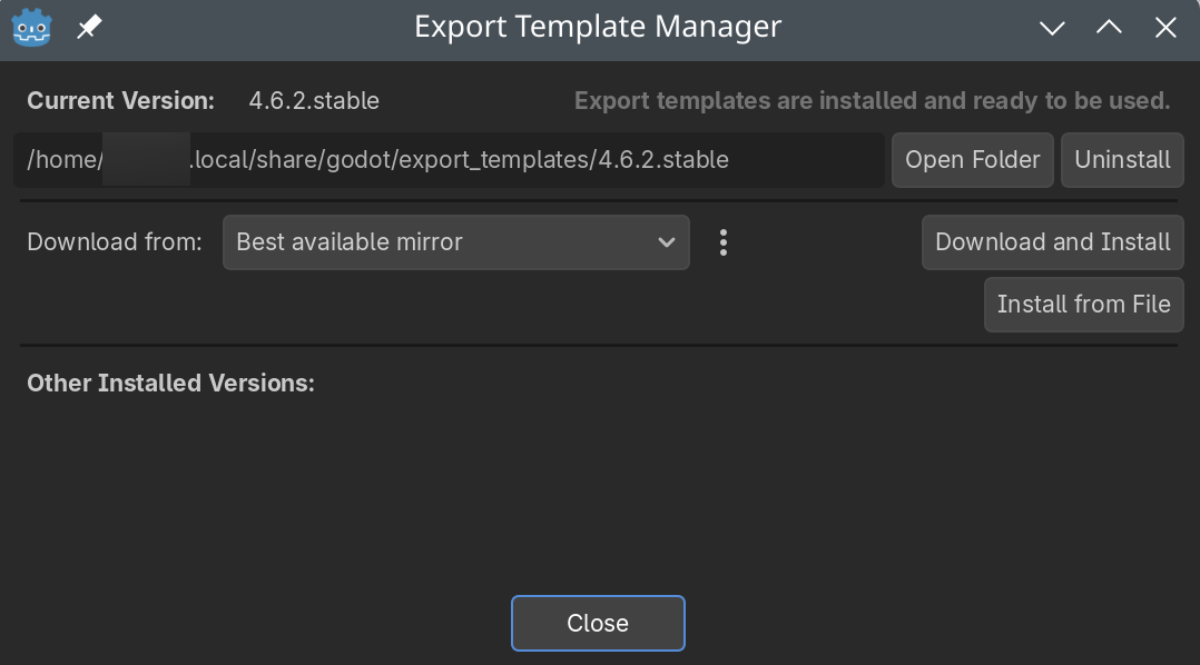 Godot Export Template Download